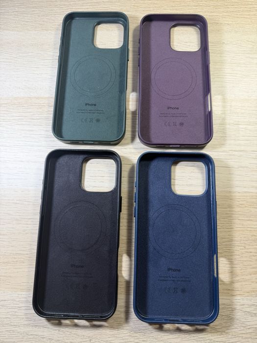 Capas para 16 Pro Max em couro sintético