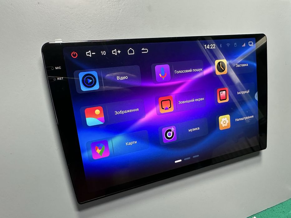 Андроїд магнітола 2К QLed 6/128 9дюймів