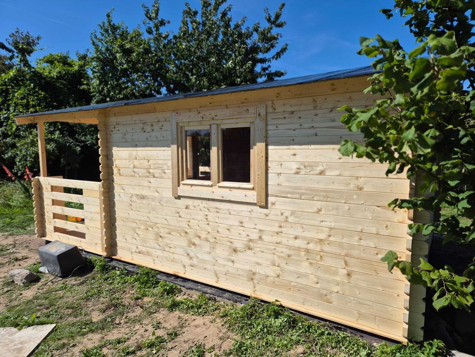 od ZARAZ letniskowy DOMEK z tarasem*balik aż 34mm*6x4*24m2*super CENA