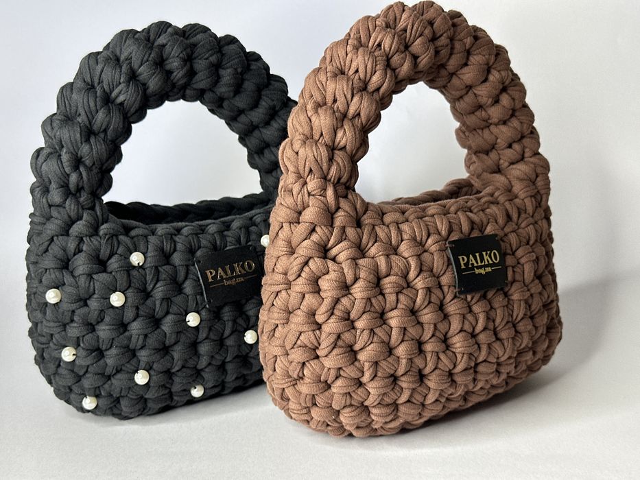 Маленька сумочка. Міні сумка. Сумка через плече. Вʼязана сумка ручної