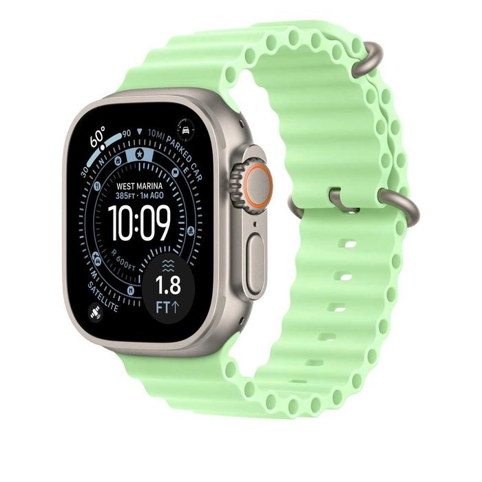 Ocean Band zielony oryginalny pasek do Apple Watch Ultra 3 | stan idealny