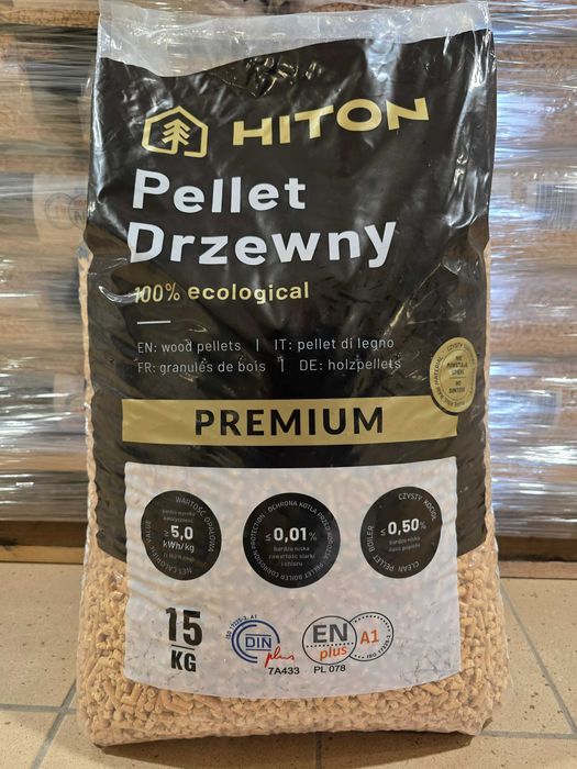 Pellet HITON certyfikat EnPlus DinPlus - dostawa GRATIS