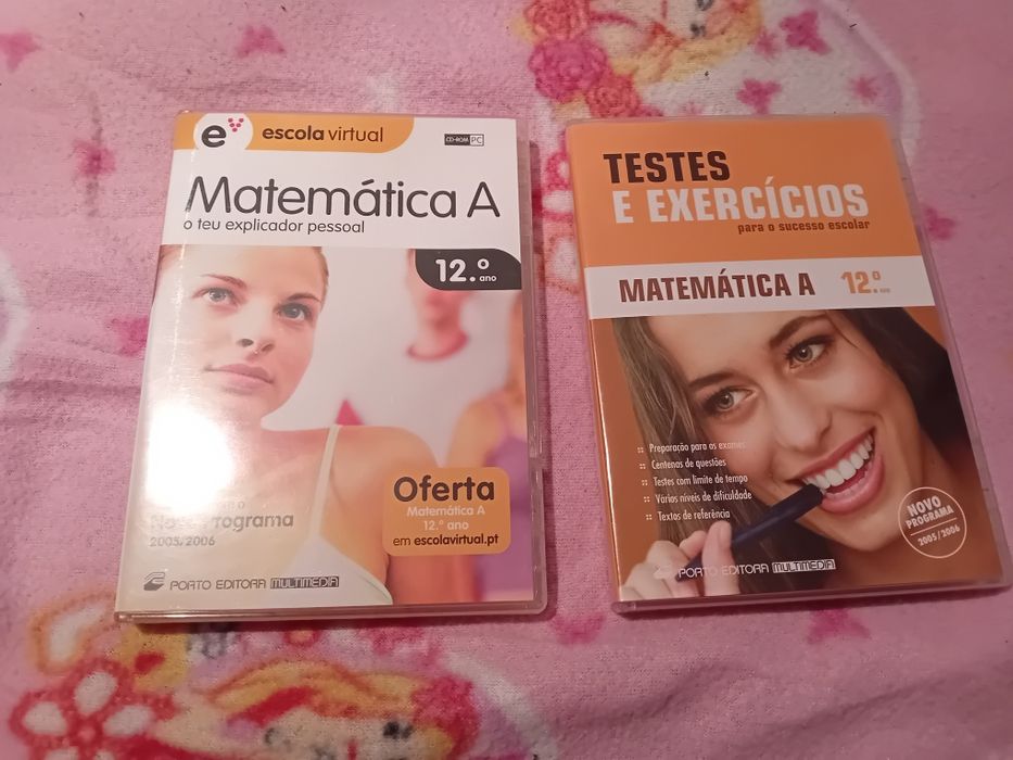 Conjunto de 2 Cds Rom Pc Matemática 12 Ano