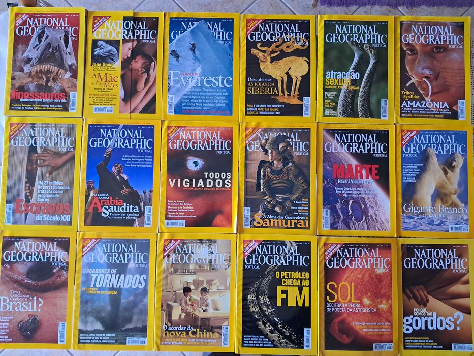 National Geographic (edição: inglesas e portuguesas) diversas