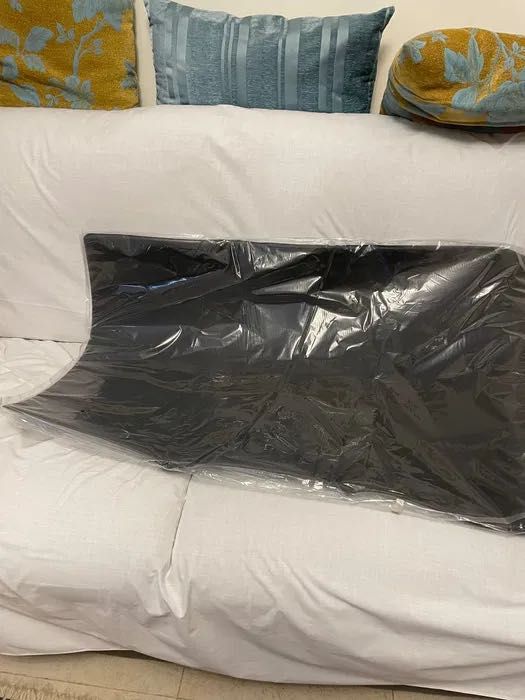 Tapete fitness de ginásio e musculação, cinzento.  NOVO