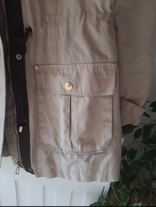 Parka Zara M/38 beżowa