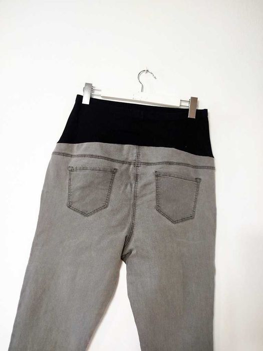 George ciążowe szare jeansy rurki