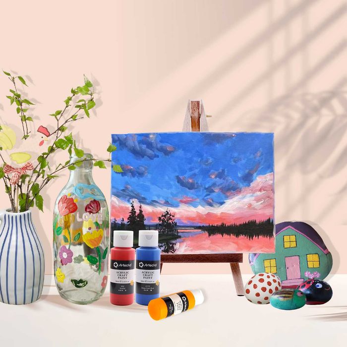 Професійні акрилові фарби 24 кольори баночка 59 мл