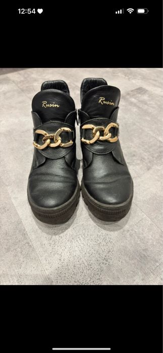 Botki skora naturalna