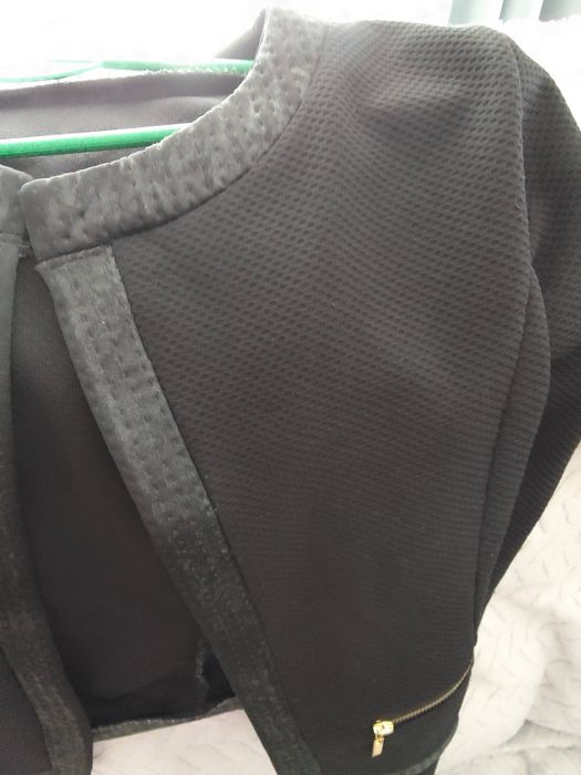 Narzuta kardigan bolerko czarny S