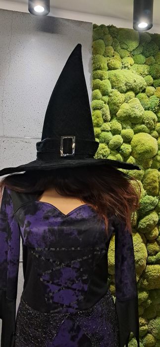 Strój przebranie kostium czarownica 2 sztuki