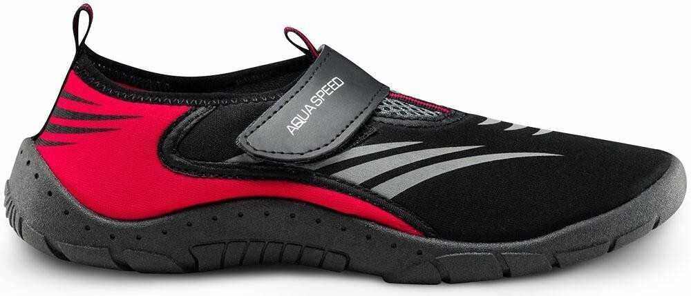 Buty do wody AQUA SPEED czarno - czerwone ( różne rozmiary )