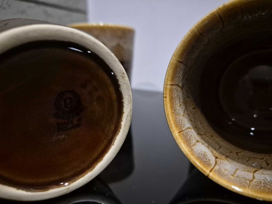 6 x kubki Chodzież ceramiczne RETRO design prezent PRL kubek