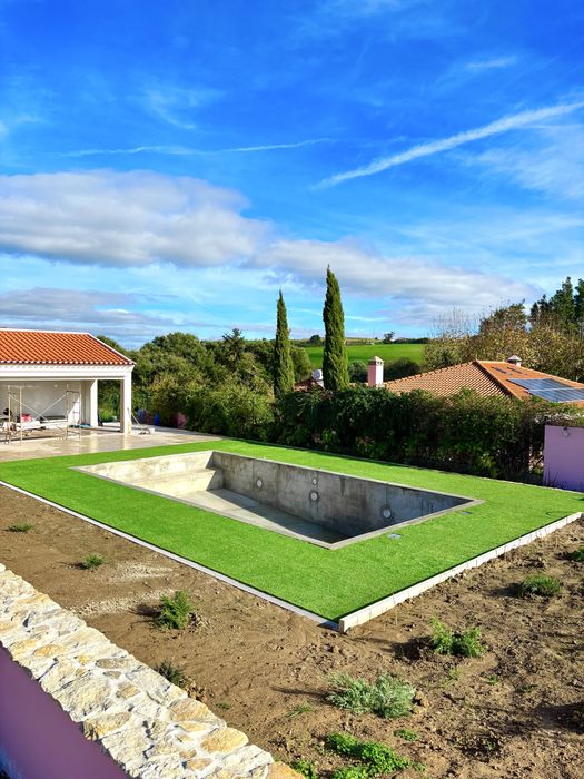 Instalação de relva sintetica