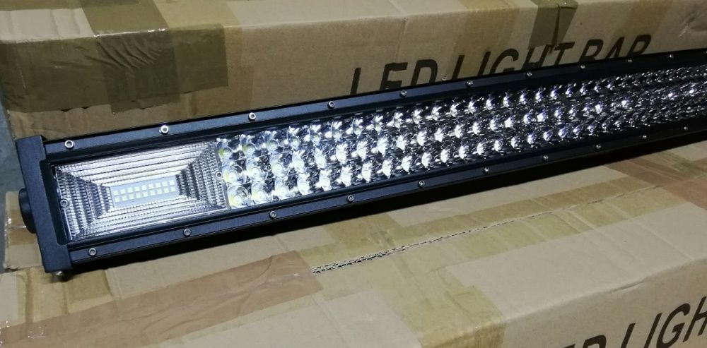 Barra led curva 405W + kit ligação