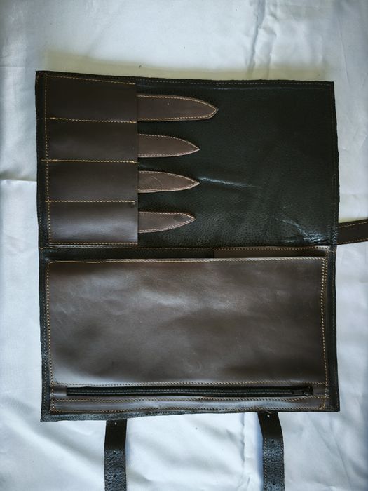 Estojo para facas em couro