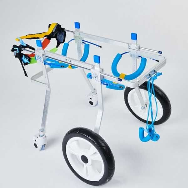 Wózek inwalidzki dla psa, regulowany, 4-kołowy- XL