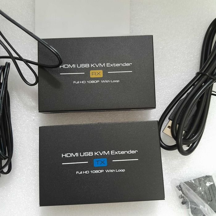 Комплект HDMI USB KVM подовжувача до 120м (1080P/60Hz) по витій парі