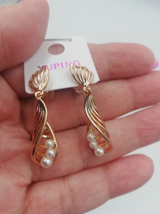 Kolczyki pozłacane Xuping elegance