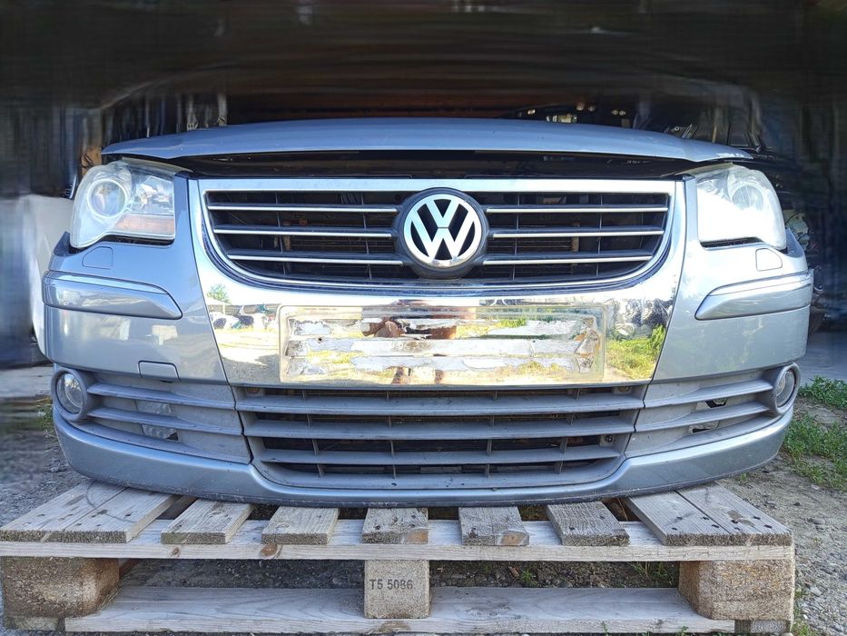 Przód Volkswagen TOURAN 1T0 Maska Zderzak kompletny Pas z chłodnicami