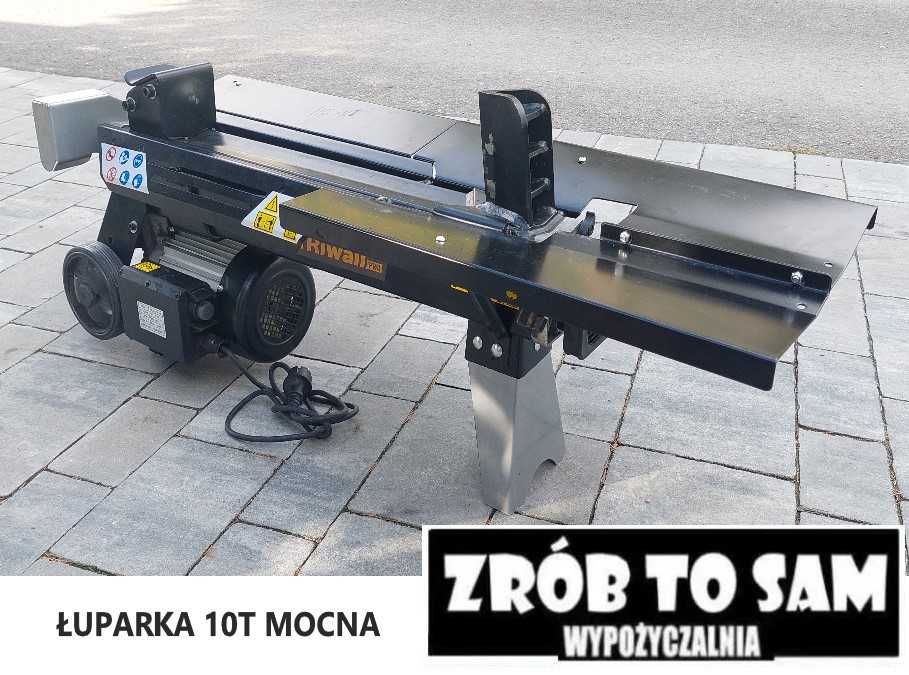Łuparka do drewna 10T mocna 230V wynajem drewno opał opałowe