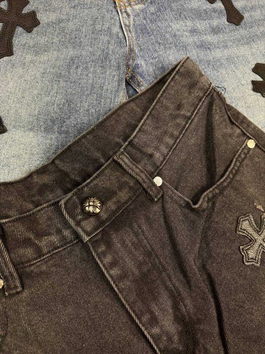 НОВІ! Джинсові оверсайз шорти Chrome Hearts / 28-36р