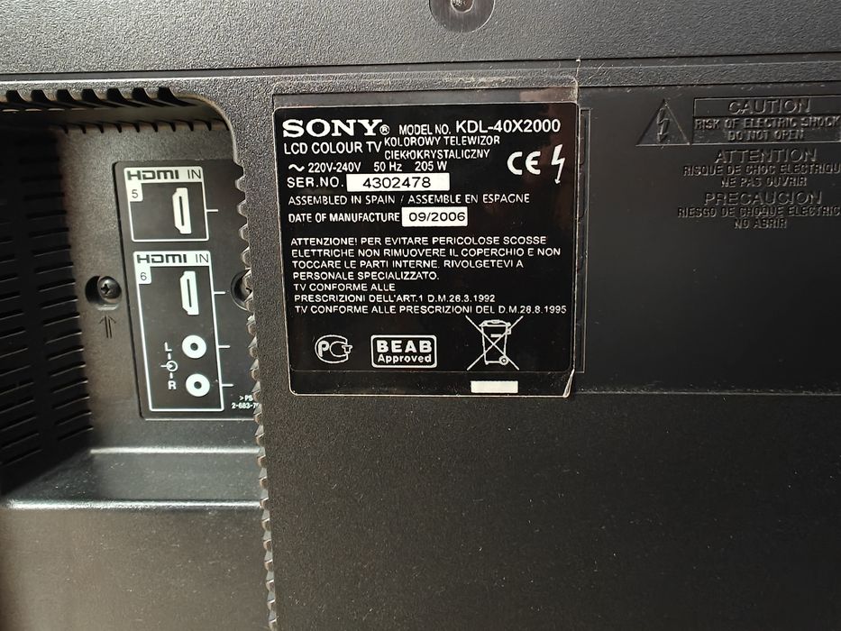 Telewizor SONY KDL-40X2000
