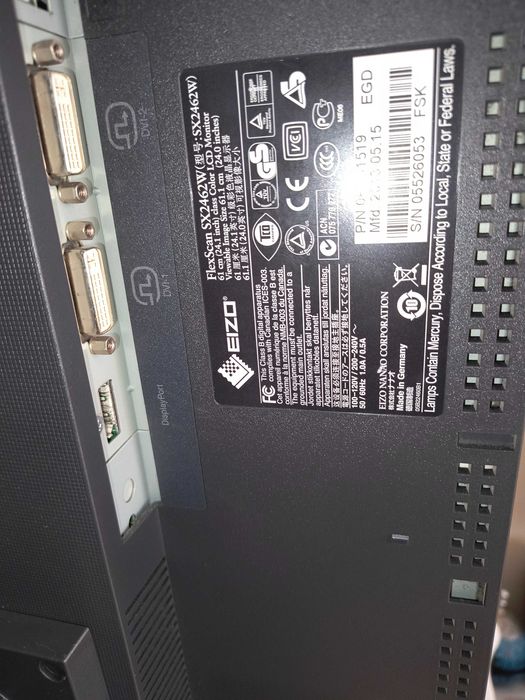 Monitor Eizo FlexScan SX2462W