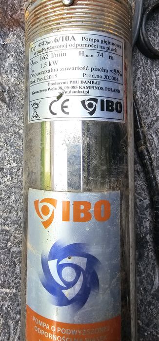 Pompa głębinowa IBO 162l/h 1,5kW 230v