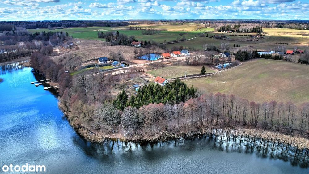 Dom nad stawem z dostęp do jeziora k.Mrągowa