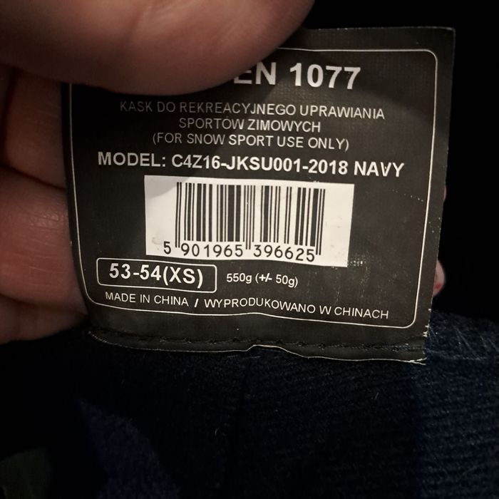 Kask narciarski 4f xs dla dziecka 146, 152 (53-54 cm)