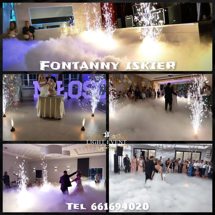 Napis miłość pisana, love, ciężki dym, fontanny iskier, fotobudka