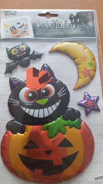 Zestaw gadżetów na halloween naklejki na ścianę