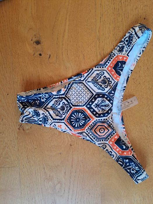Strój kąpielowy bikini boho shein L nowy opaska