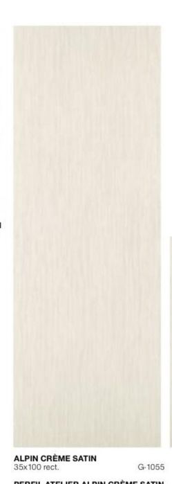 6 uni Azulejos Love Pietra - Alpin Créme Satin 35x100