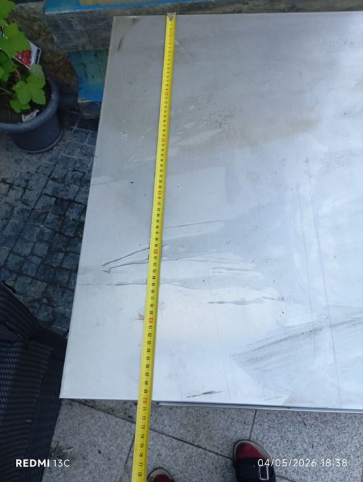 Bancada de inox 80x70