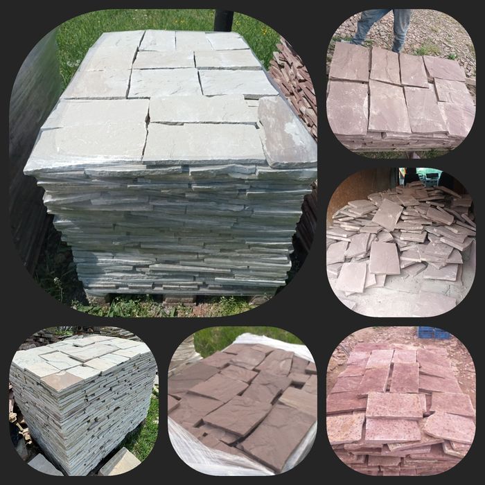 Камяна плитка соломка парапети