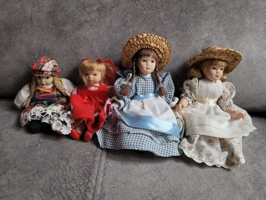Sprzedam 4 lalki, laleczki porcelanowe