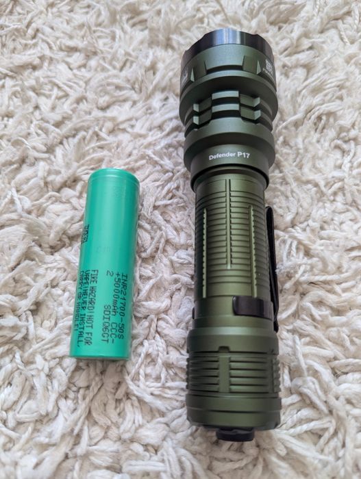 Тактичний ліхтар Acebeam P17 Defender Green Cree XH-P 70.3 HI 4900лм