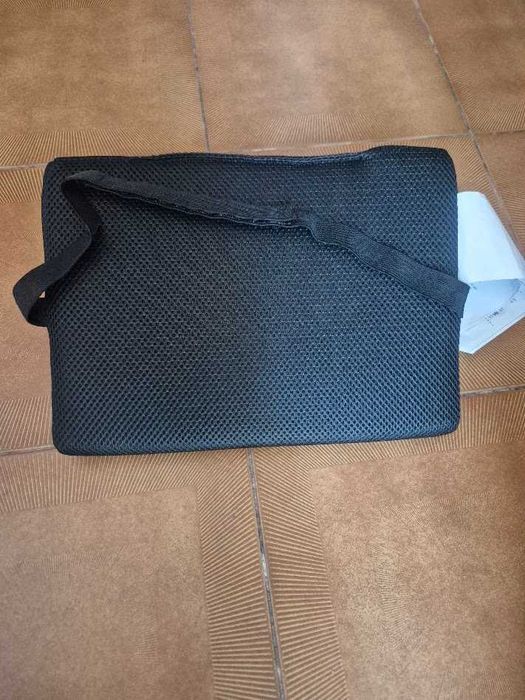 Almofada lombar, preto, 31x23 cm Nova