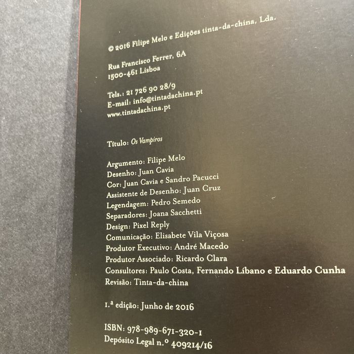 Os Vampiros Melo.Cavia Tinta da China 1.ª edição