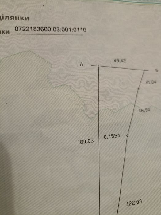 Продаж земельної ділянки в с . Волошки