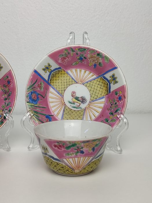 Par de chávenas em Porcelana Chinesa