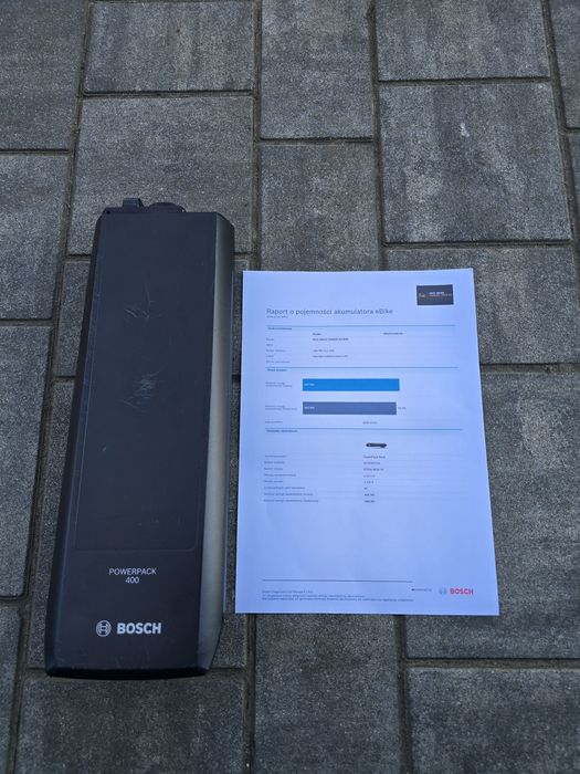 Bateria Akumulator BOSCH POWERPACK 400wh na bagażnik 87 cykli 96% spr