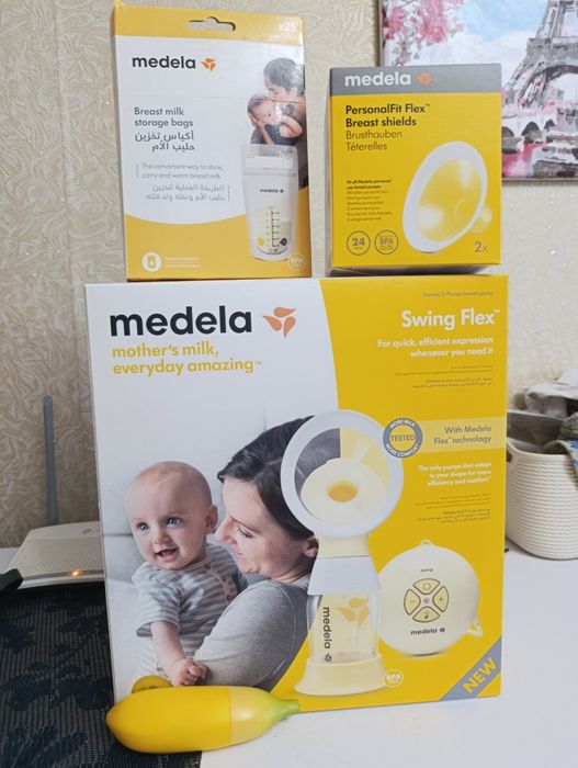 Електричний молоковідсмоктувач Medela Swing Flex + подарунок