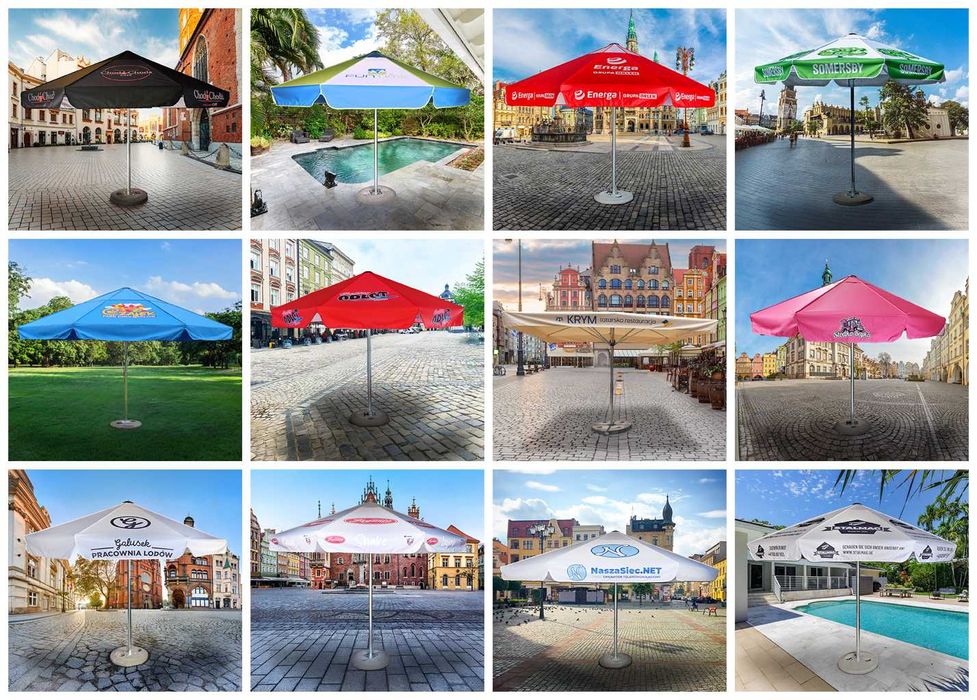 Parasol Ogrodowy Handlowy   Duży POLSKI PRODUCENT  3m 4m  4.5m