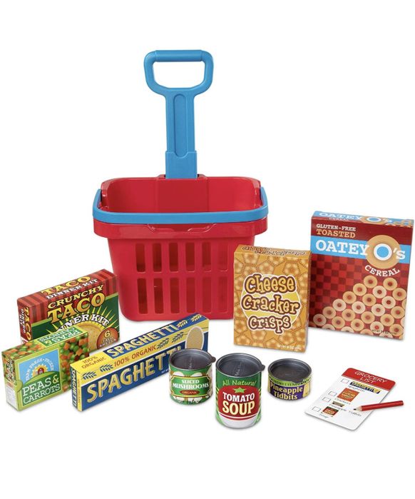 Продуктовая корзина с продуктами от Melissa & Doug Fill & Roll.