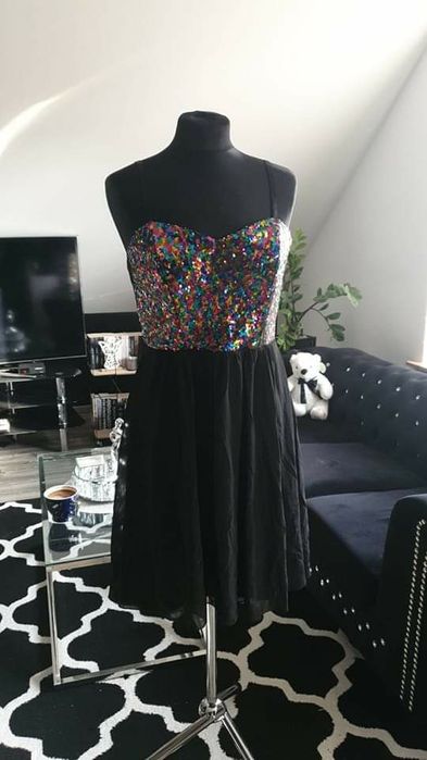 Sukienka multikolor  cekiny