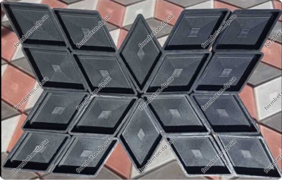Формы для тротуарной плитки Ромб узорный