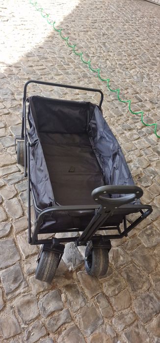Carrinho de transporte dobrável todo o terreno que suporta até 150 kg
